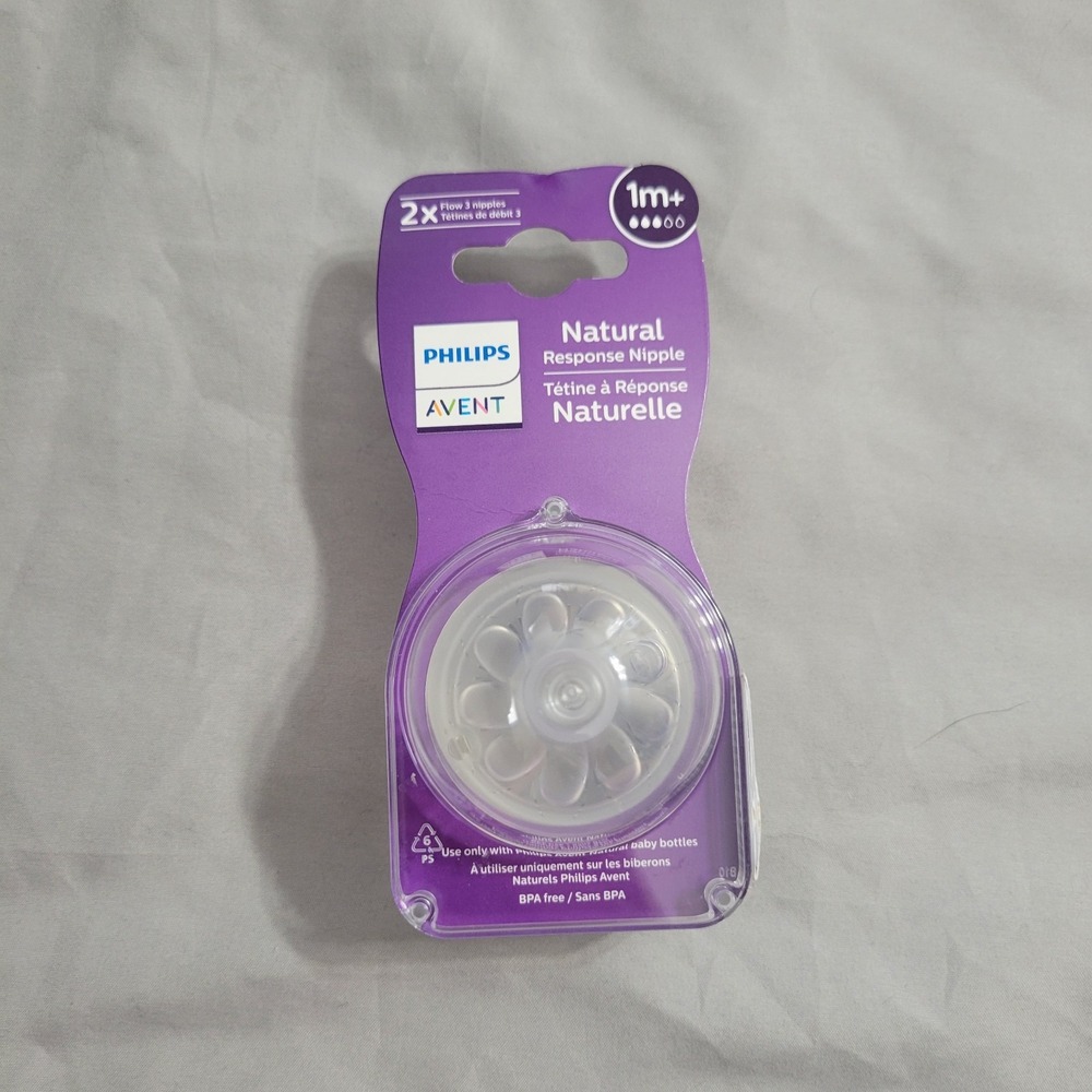 Philips Avent 1 Month Bottle Nipples 3 Pack New Sealed